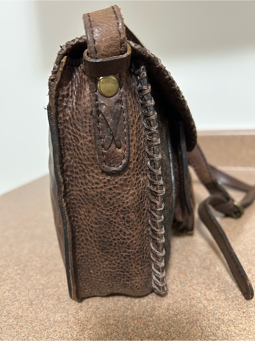 Patricia Nash Beaumont Leather Crossbody Bag with Tassel - Picture 3 of 15
